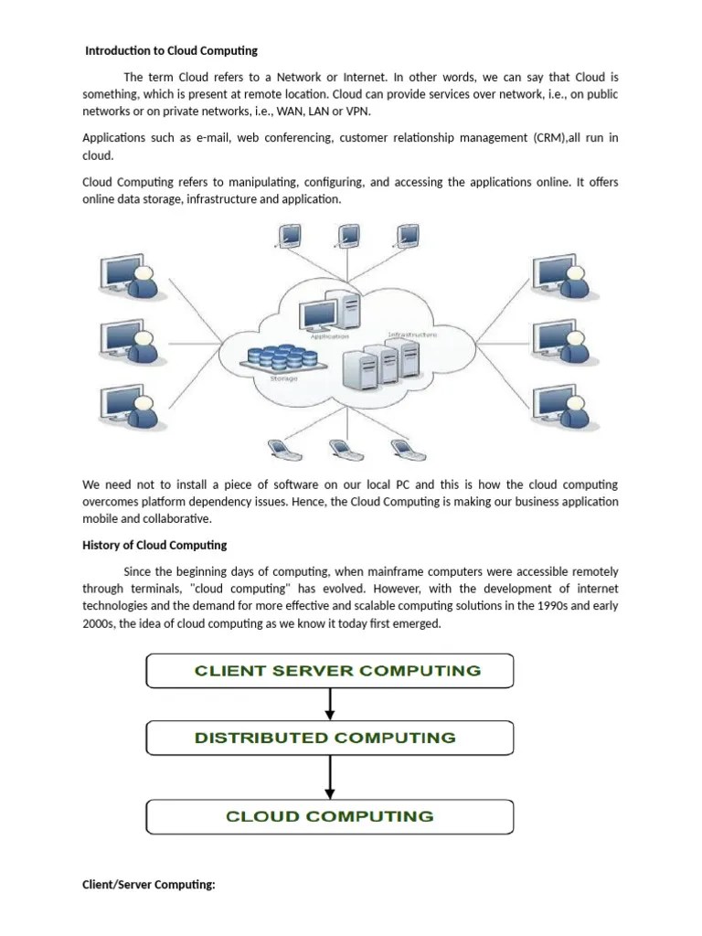 Cloud Computing BCA | PDF | Cloud Computing | Software As A Service