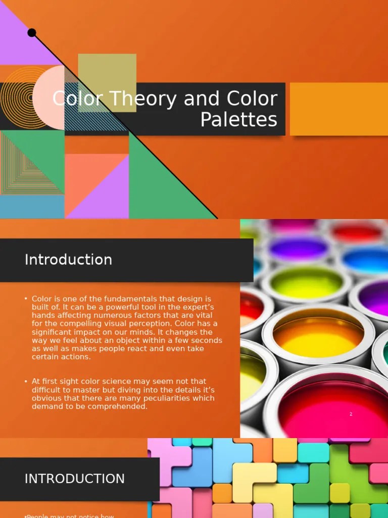 Color Theory And Color Palettes | PDF | Color | Visual Perception