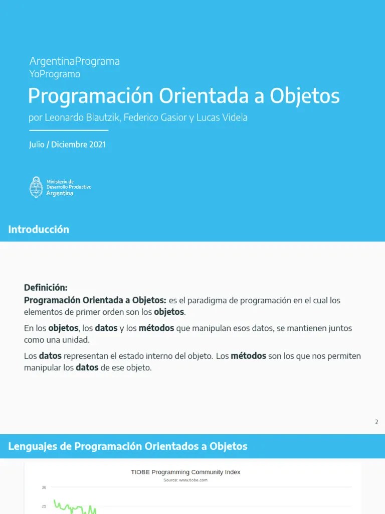 01-pilares-poo | PDF | Objeto (informática) | Programación Orientada A ...