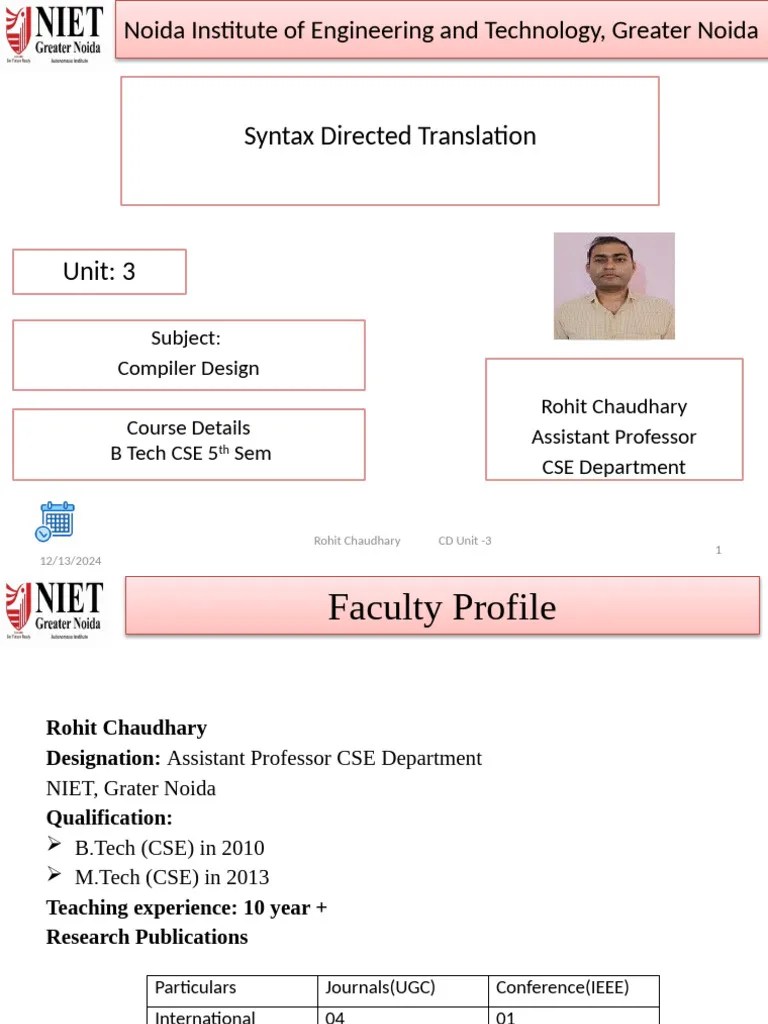 Unit-3 | PDF | Parsing | Compiler