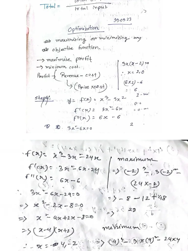 Optimization Math | PDF