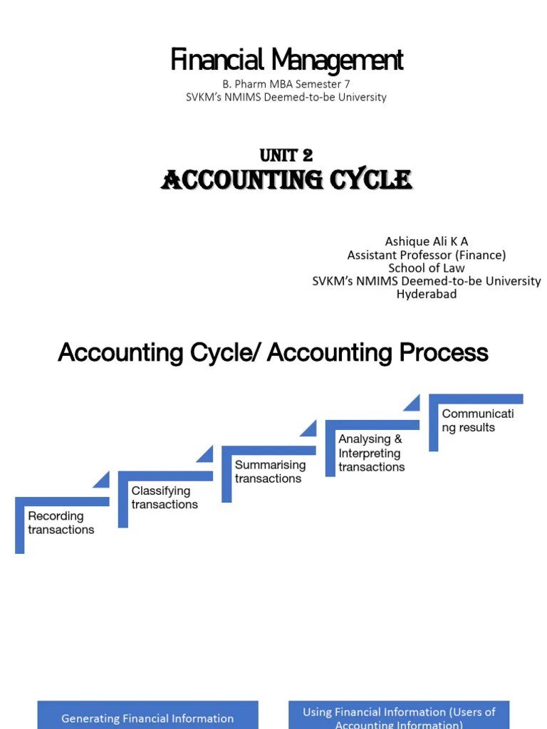 Unit 2 Accounting Cycle | PDF | Debits And Credits | Expense