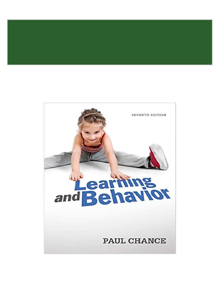 (FREE PDF Sample) (Ebook PDF) Learning And Behavior 7th Edition By Paul ...