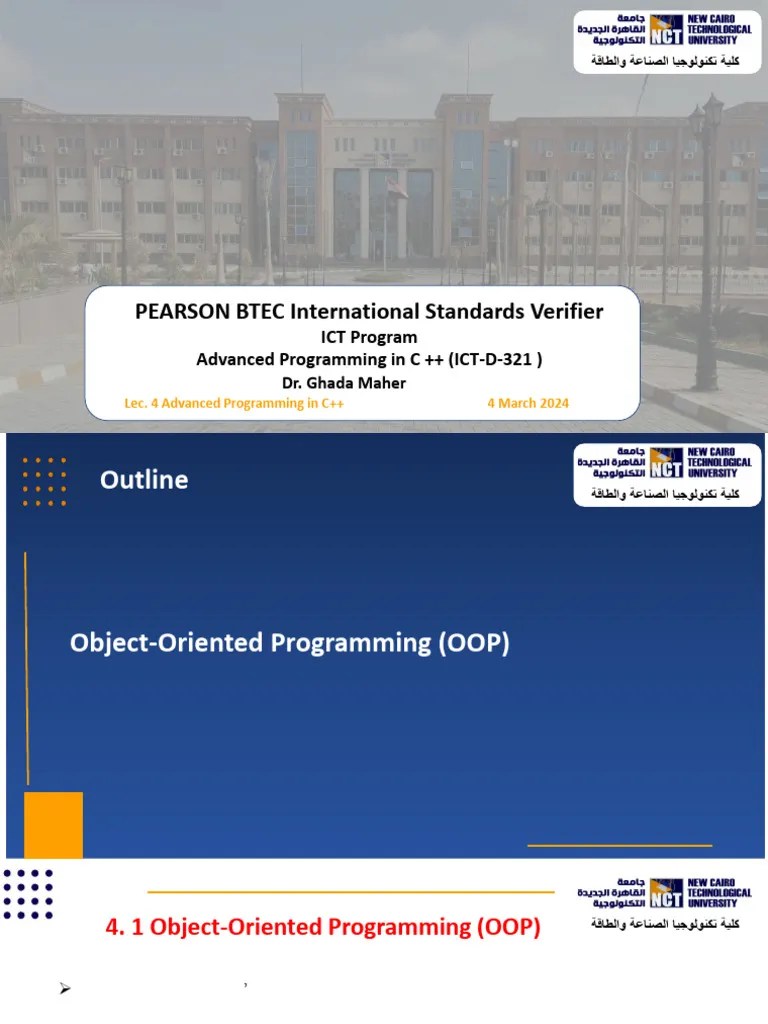 Lecture 4 Advanced C++ Programming | PDF | Method (Computer Programming ...