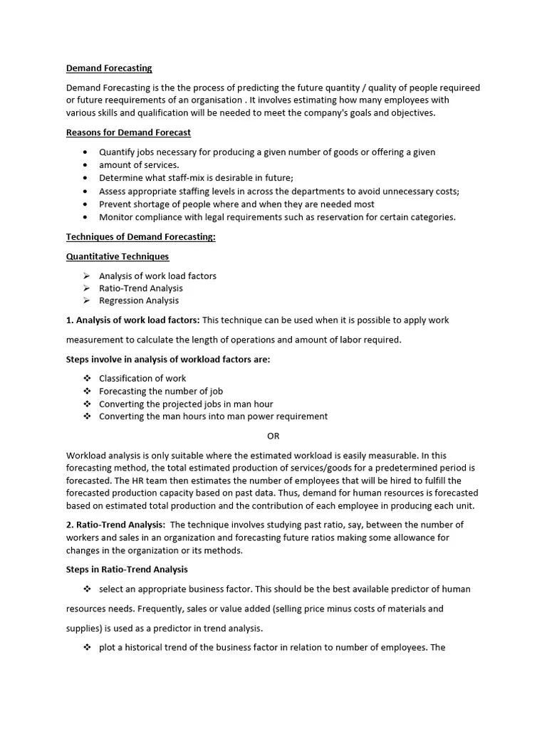 Demand Forecasting | PDF | Forecasting | Dependent And Independent ...