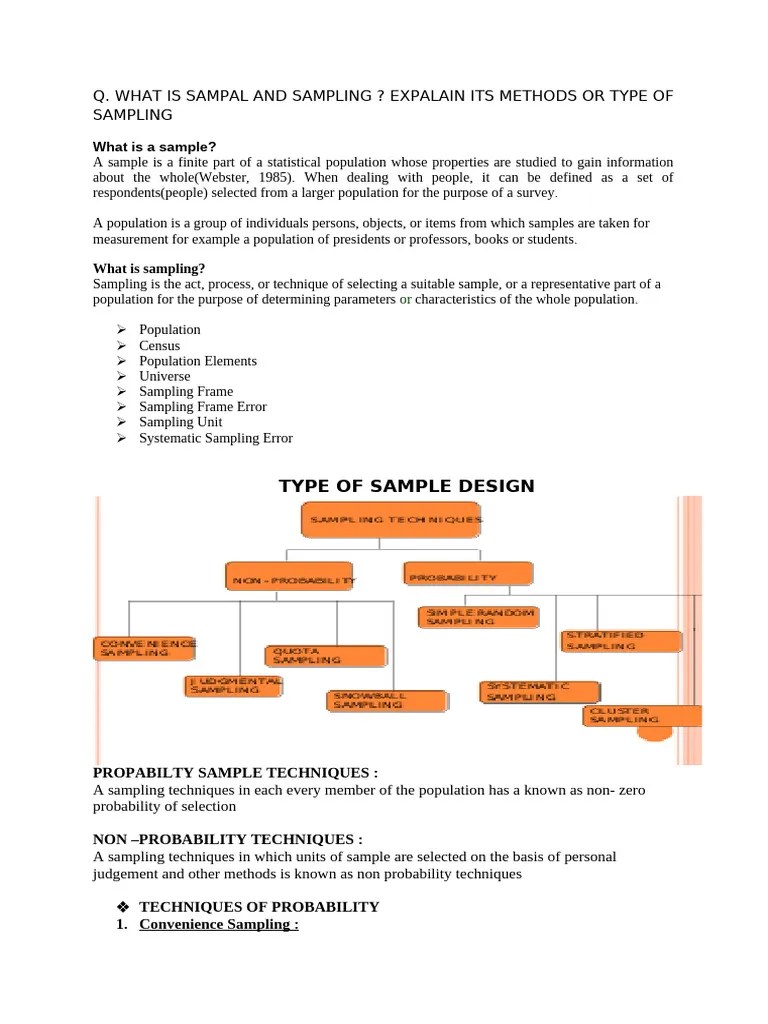 Sampling | PDF | Sampling (Statistics) | Research Methods