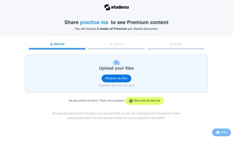 Upload Your Documents To Studocu | PDF