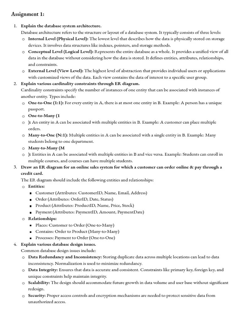 Assignment | PDF | Database Transaction | Databases