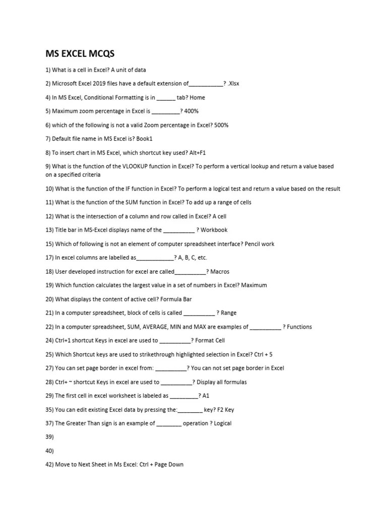 Excel For Ict Class | PDF | Microsoft Excel | Spreadsheet
