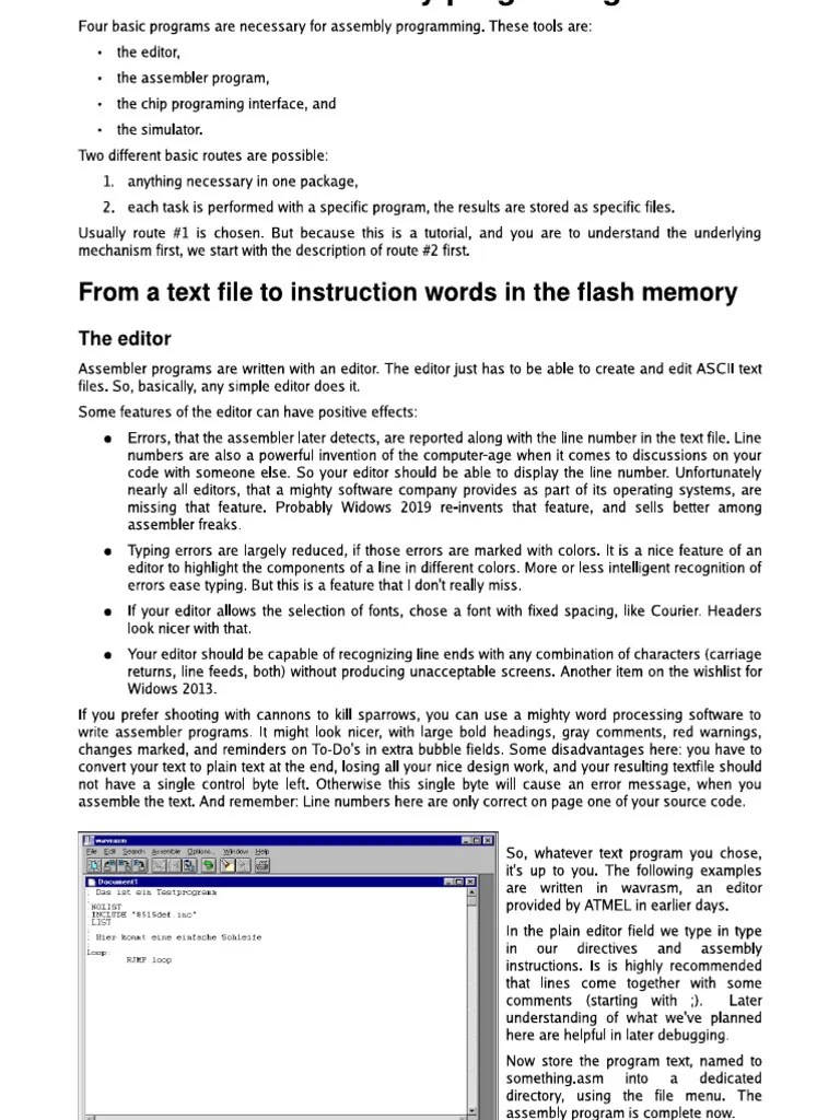 Beginners Introduction To The Assembly Language Of ATMEL AVR ...