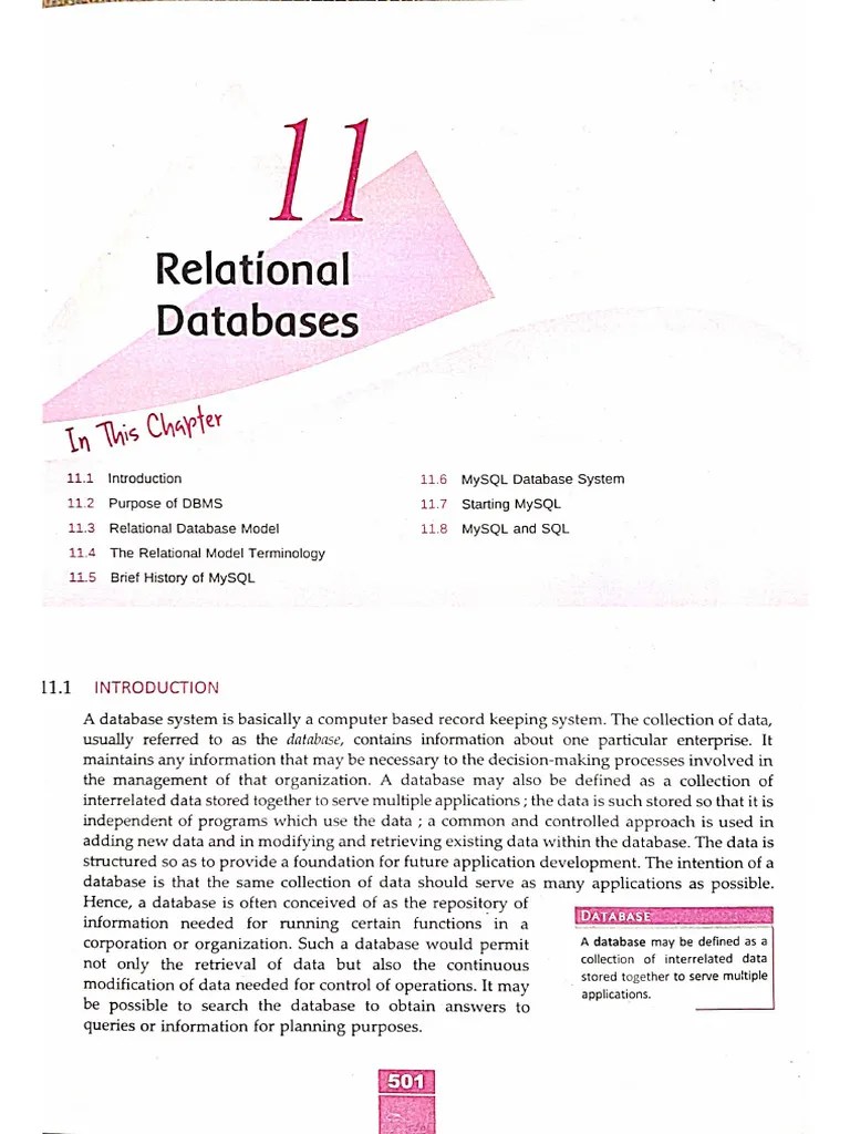 Computer Science MySQL | PDF