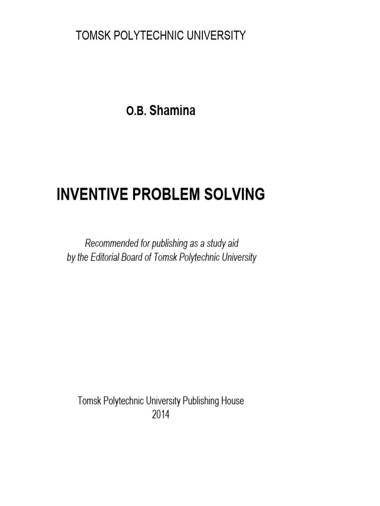 Inventive Problem Solving_ Study | PDF | Brainstorming | Heuristic