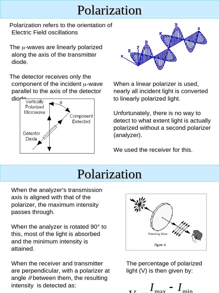 Polarization | PDF | Polarization (Waves) | Light
