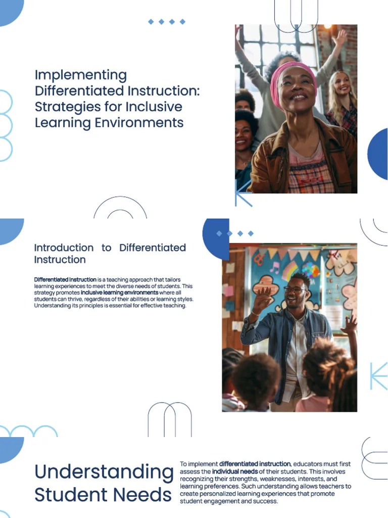 Slidesgo Implementing Differentiated Instruction Strategies For ...