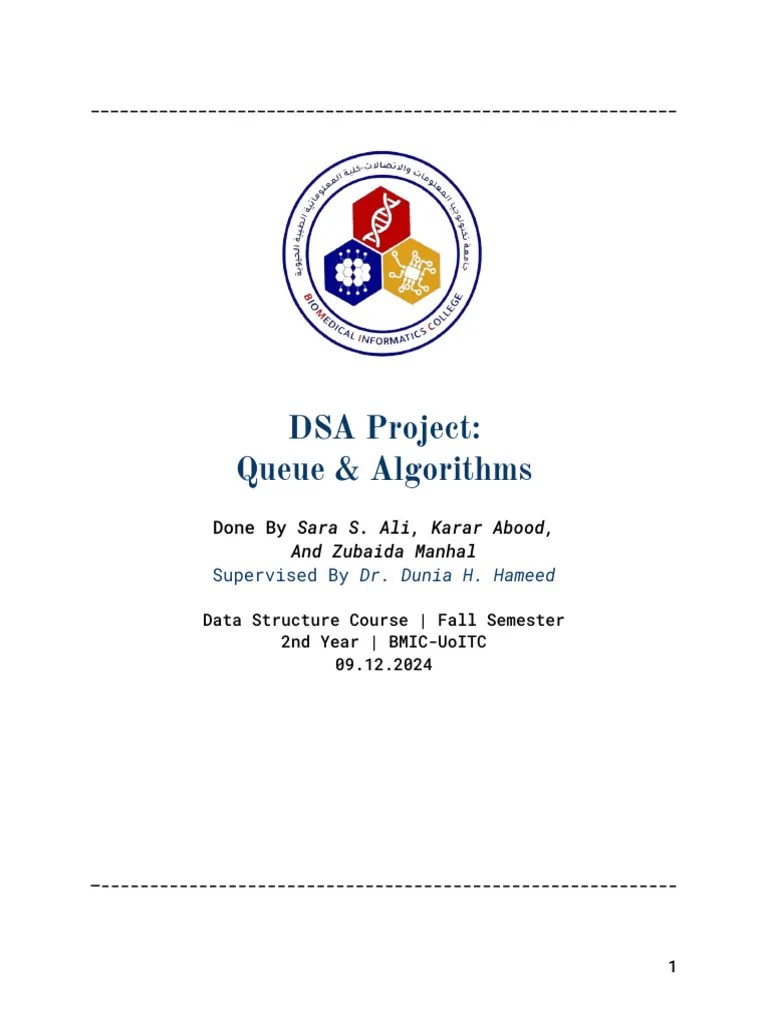 DSA Project | PDF | Queue (Abstract Data Type) | Applied Mathematics