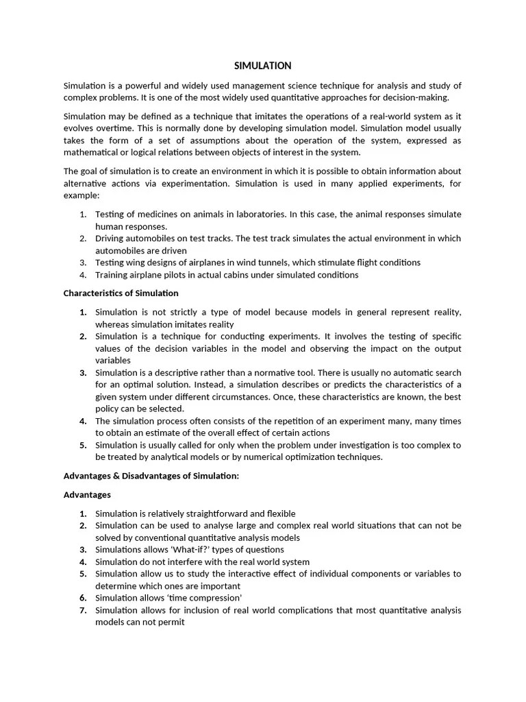 Simulation 1 | PDF | Simulation | Probability Distribution