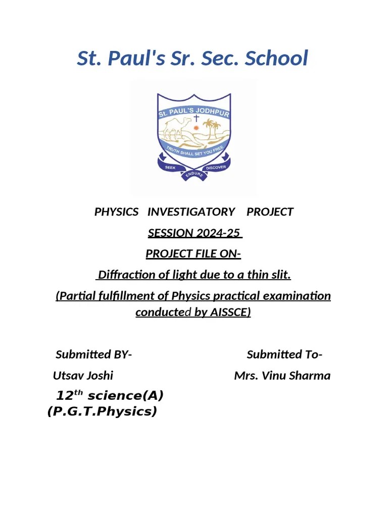 PHYSICS | PDF | Diffraction | Light