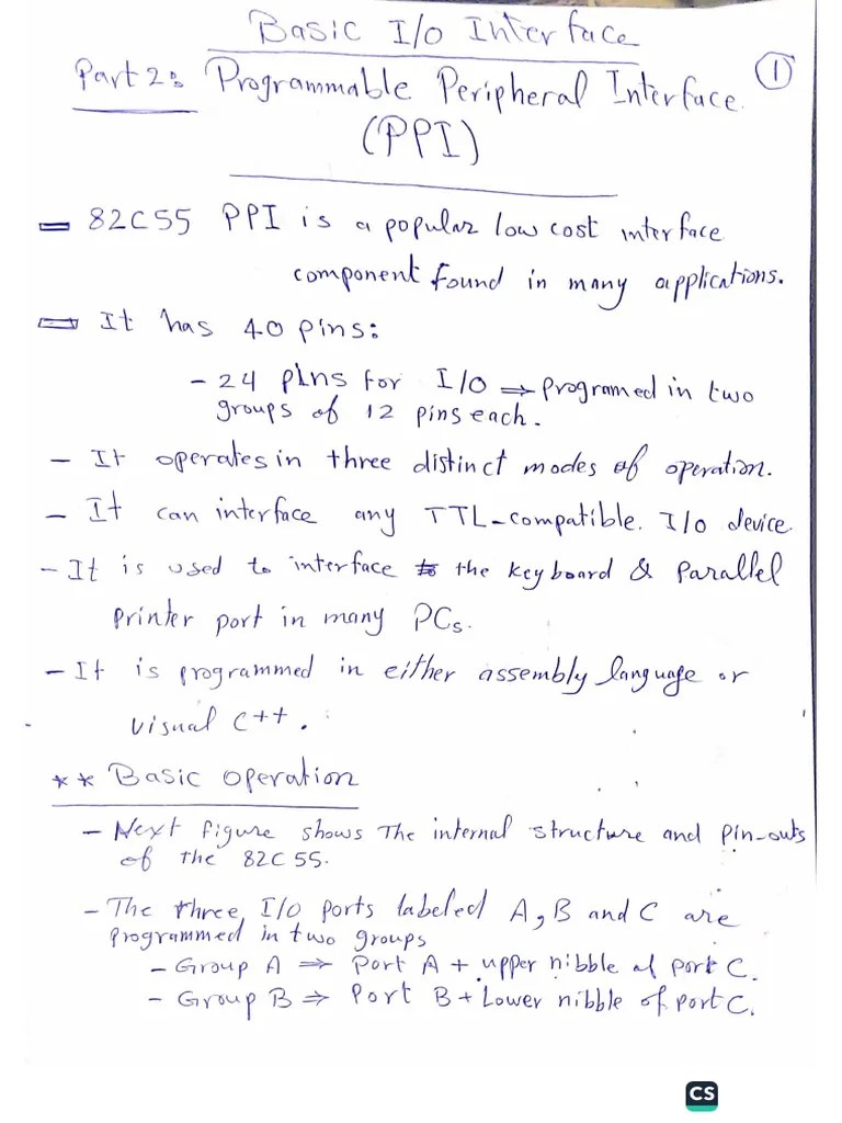 CSE491 Computer Interfacing And Peripherals Lec7 Handwritten | PDF