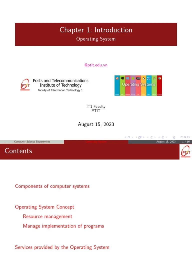 Chapter1_Operating_System_Introduction_CLC | PDF | Operating System ...