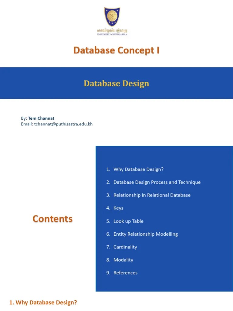 3 - Database Design 1 Of 2 | PDF | Databases | Use Case