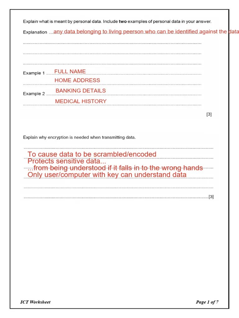 ICT Practice Solution | PDF | Password | Computing