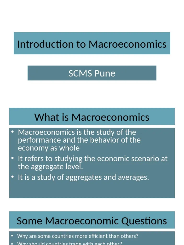 1. Introduction To Macroeconomics | PDF