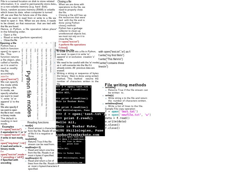 File-Handling-in-Python-pdf.pptx | PDF | Computer File | Text File
