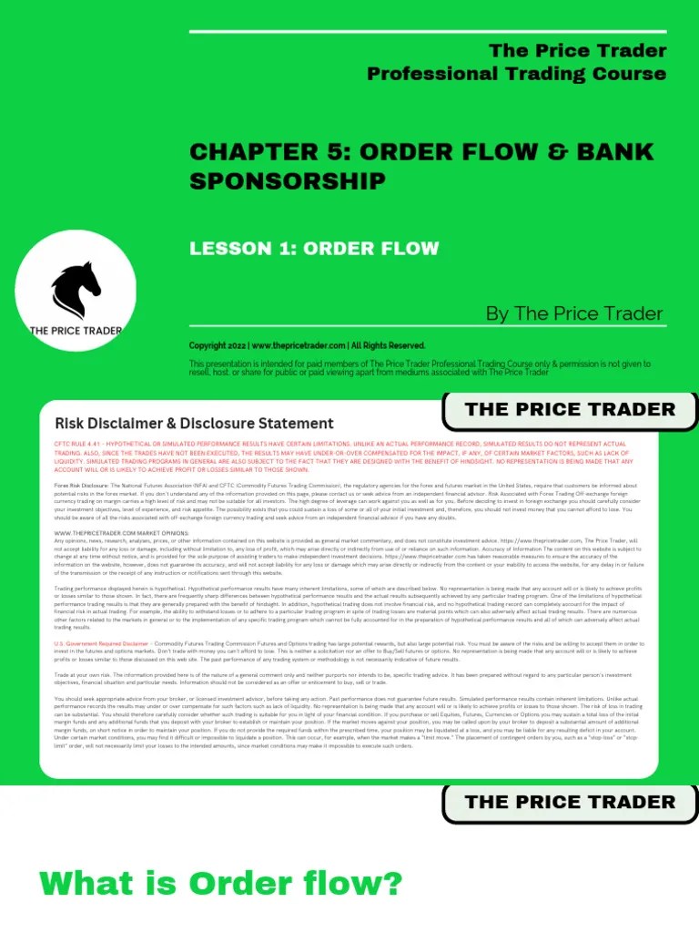 Lesson-1-Order-flow | PDF | Futures Contract | Foreign Exchange Market