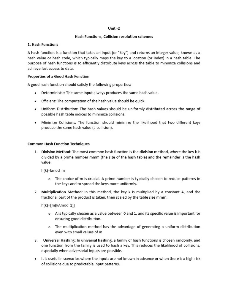 Hashing Classnotes Pdf Database Index Algorithms And Data Structures - Landscape Picture Collection - 8K Quality