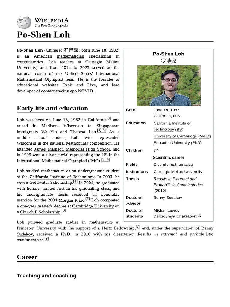 Po-Shen_Loh | PDF | Mathematics