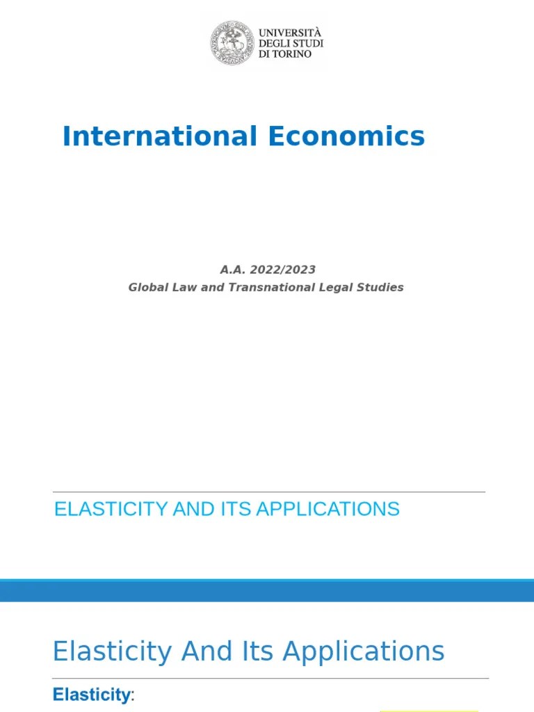 Lecture 4 (Chapter 3 Continued) - Elasticity - 2022-2023 | PDF | Demand ...