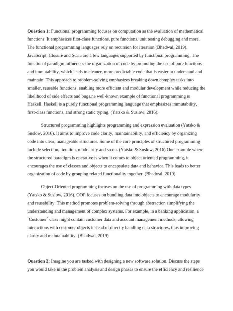 Functional Programming | PDF | Functional Programming | Object Oriented ...