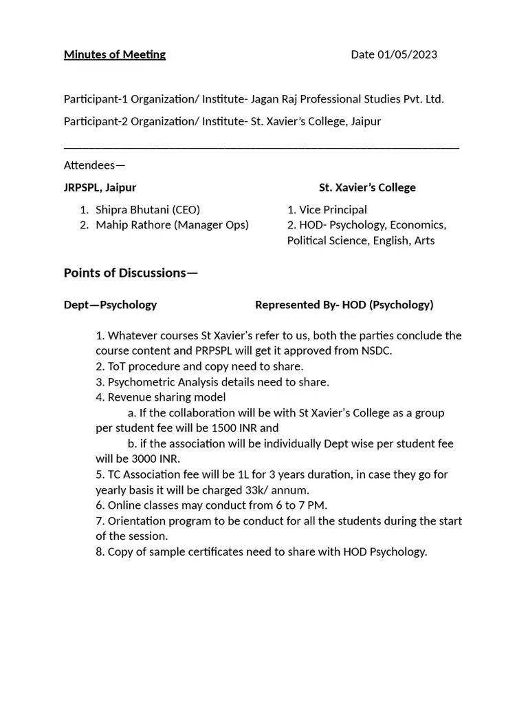 Mom Format Pdf Science