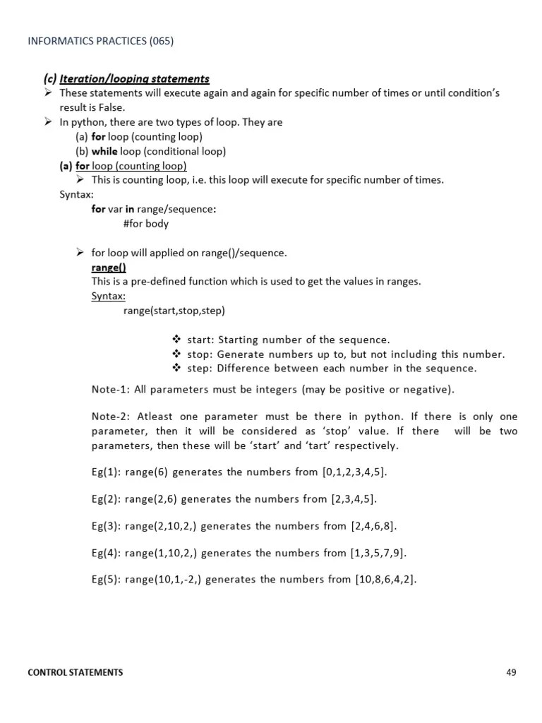 Looping In Python | PDF | Control Flow | Computer Science