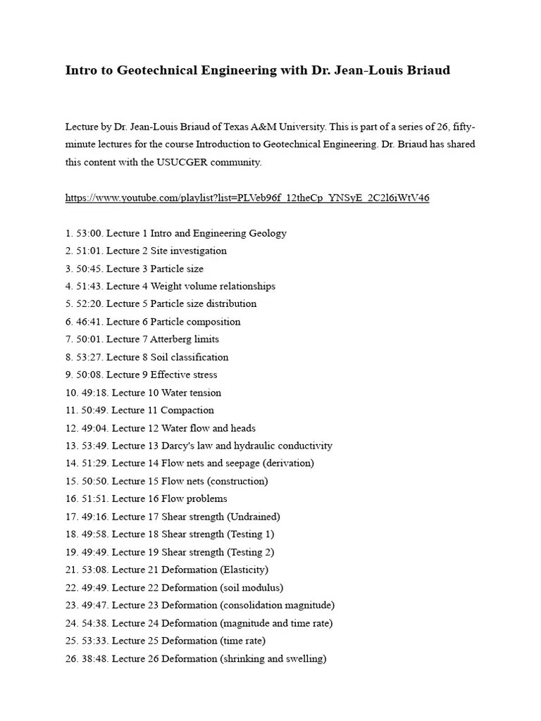 Intro To Geotech Eng | PDF