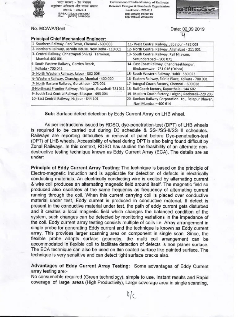 Surface Defect Detection By Eddy Current Array | PDF