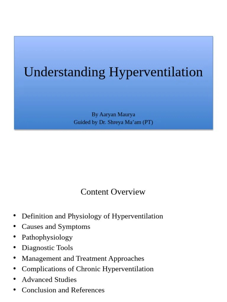 Hyperventilation | PDF | Breathing | Respiratory System