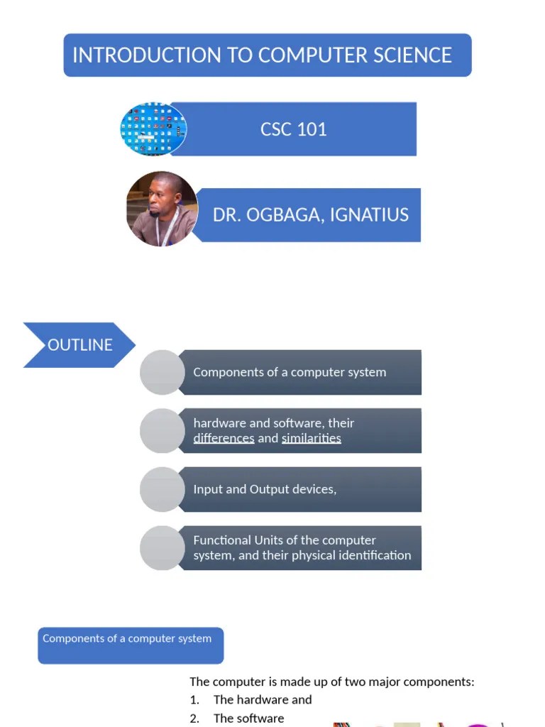 CSC 101 | PDF | Input/Output | Software