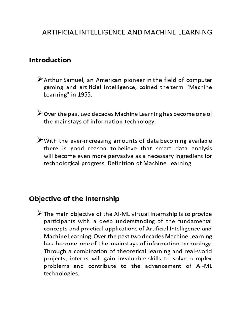 Ai-ml Documentation | PDF | Machine Learning | Artificial Intelligence