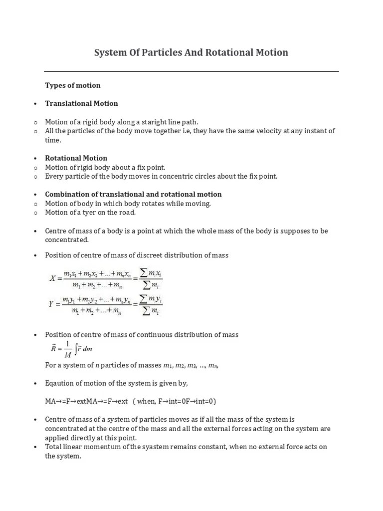 Rotational Motion 11 | PDF | Rotation Around A Fixed Axis | Torque