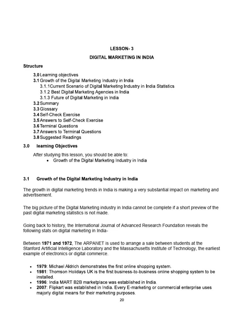 Digital Marketing In India | PDF | Digital Marketing | Marketing