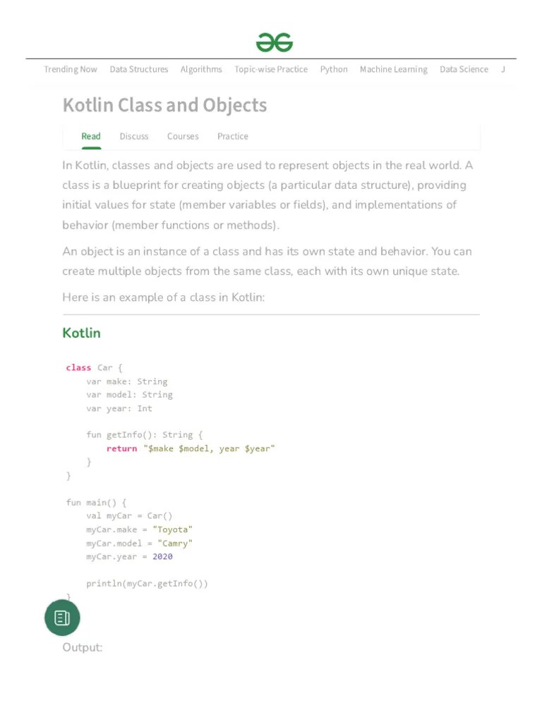 1- Class And Objects | PDF | Class (Computer Programming) | Object ...