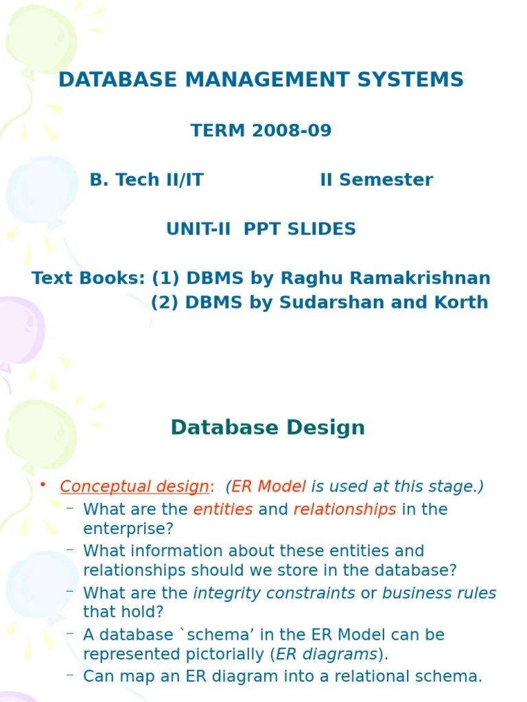 Dbms Unit01 Second | PDF | Databases | Information Retrieval
