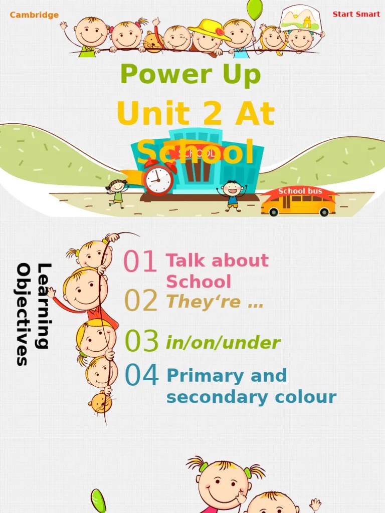 Unit 2 At School Activities Pdf