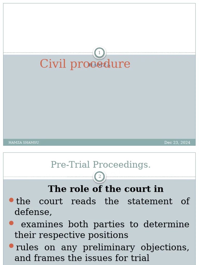 Civil Procedure | PDF | Lawsuit | Pleading