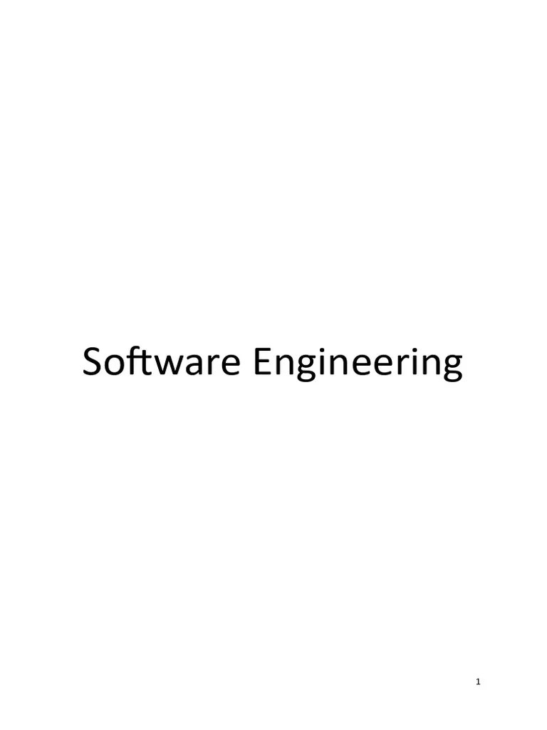 Software Engineering | PDF | Software Development Process | Class ...