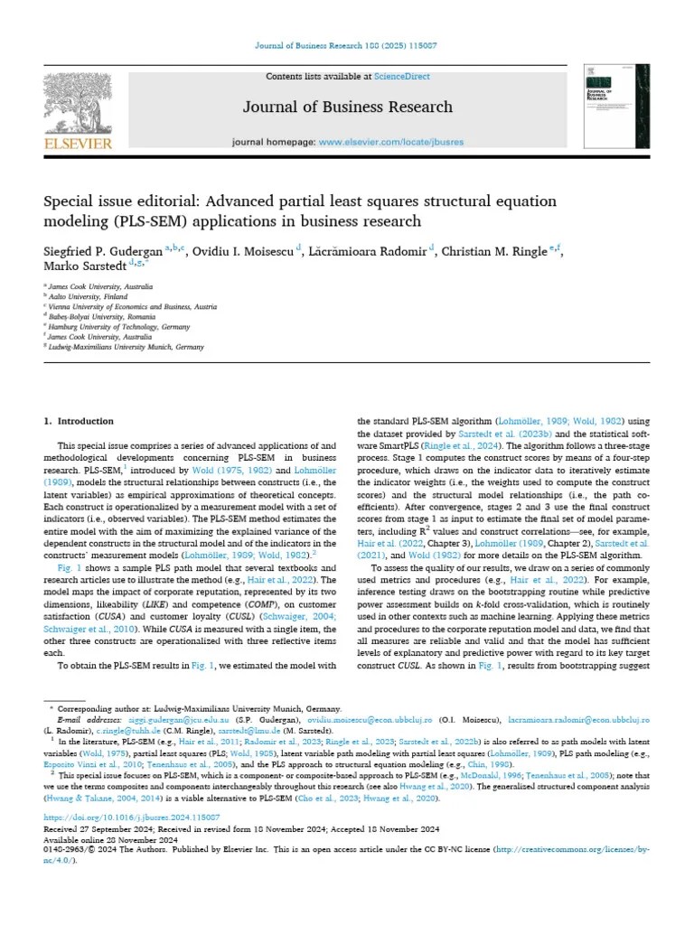 Special Issue Editorial_Advanced Partial Least Squares Structural ...