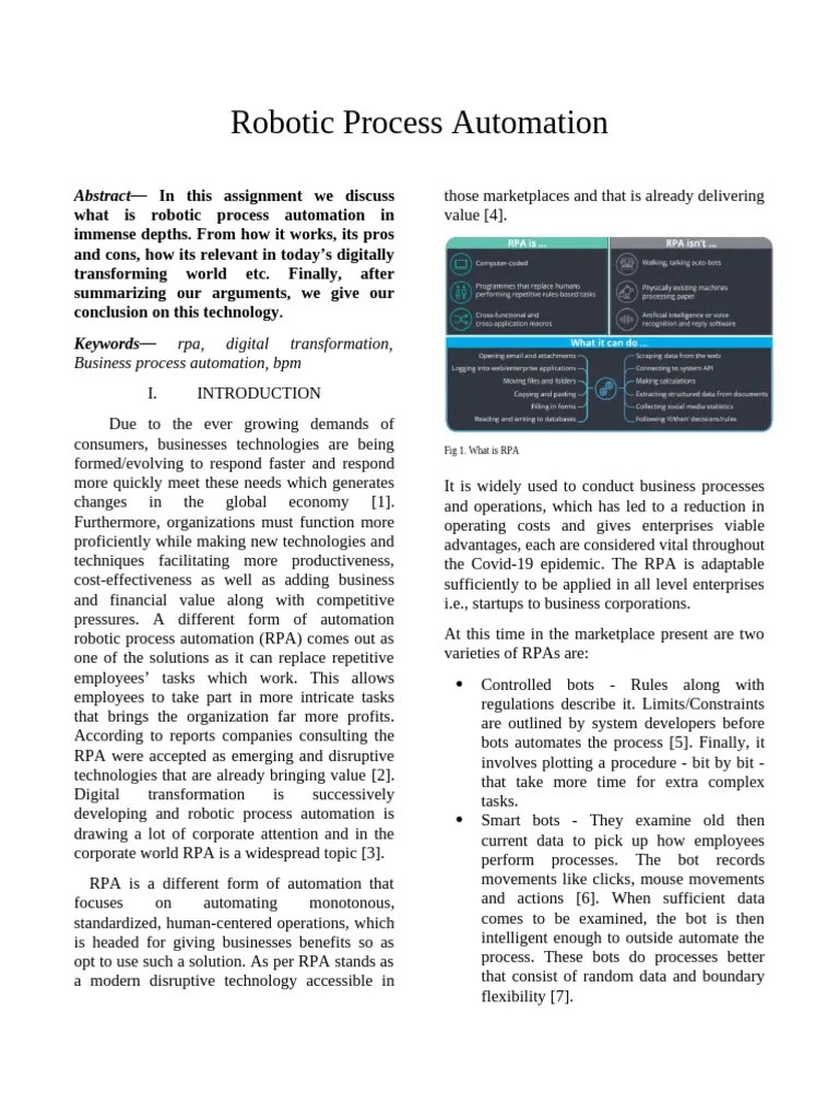 Robotic_Process_Automation | PDF | Business Process Management | Automation