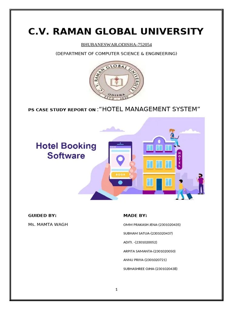 HOTEL MANAGEMENT SYSTEM | PDF | Control Flow | Login