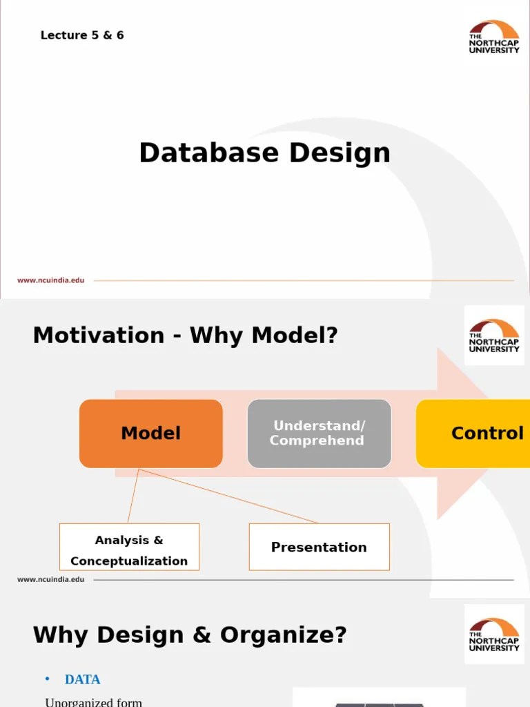 Lecture 5 & 6 - Database Design | PDF | Database Design | Databases